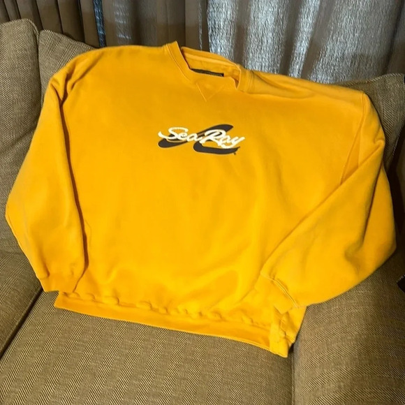 Sea Ray Other - Vintage 90s Mens XXL Sea Ray Boats Crewneck Sweatshirt Yellow Gear for Sports